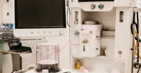 a machine with a screen